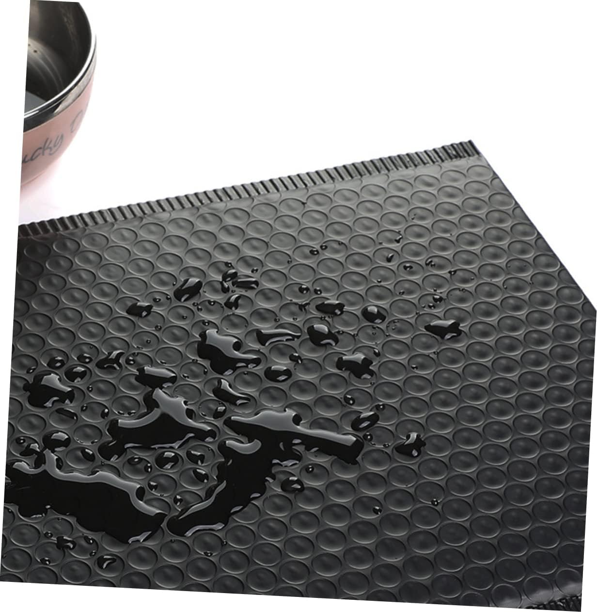 25Pcs Black Bubble Storage Bag Shockproof Packing Pouch for Home Shop Office and Lightweight for Protecting Cosmetic and Costume