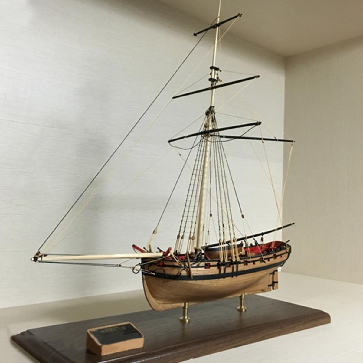 3D Holzpuzzle Erwachsene, 1/64 Königliche Marine Patrouillenschiff 3D Holz Modell Bausatz, 3D Holzpuzzle 1830 Segelschiff Steampunk Schiff 3D Puzzle Holz, Geschenk -KIT