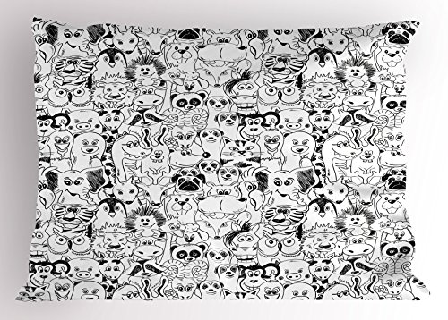 Almohada Tela 76.2 cm x 50.8 cm Multicolor miniatura 1
