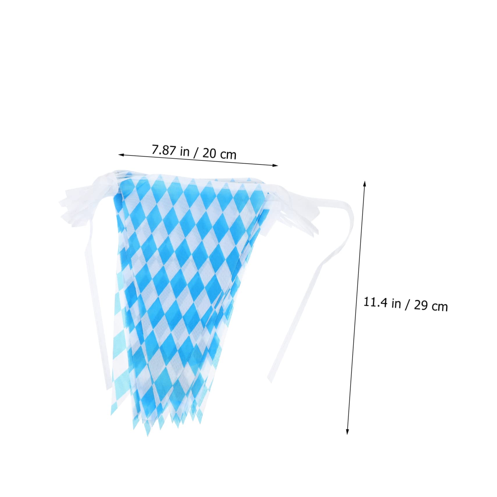 Happyyami 5 Sätze Oktoberfest Dekoration Bayerische Oktoberfestfahnen Bierfest-partybanner Oktoberfest-karo-wimpelgirlande Blau-weiße Karoflaggen Flagge Deutschland Gitter Polyester