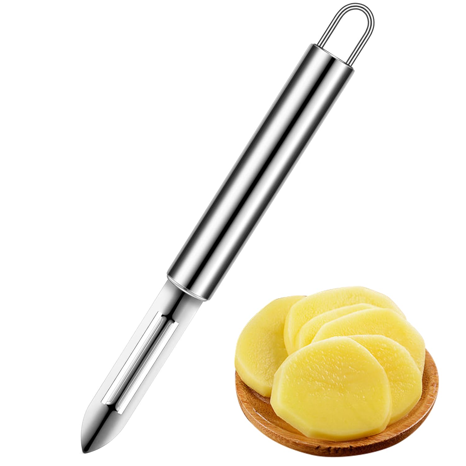 Éplucheur Économe KitchenCraft - Lame Mobile Inox - 21cm - Pour Droitiers Et Gauchers