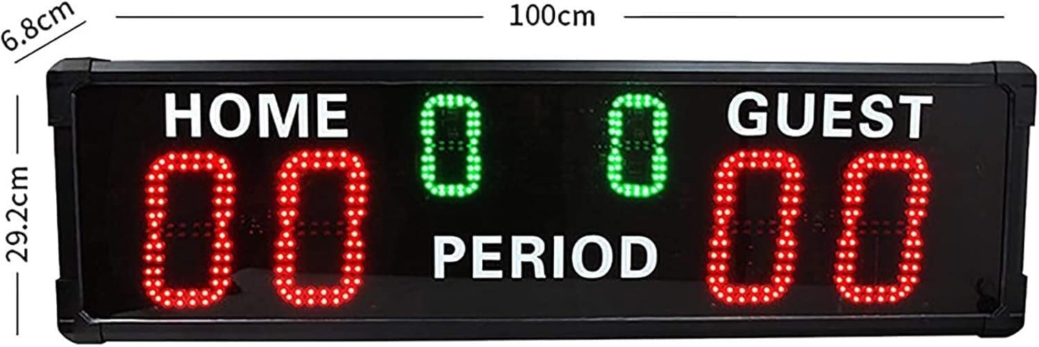 Tablica wyników LED do piłki nożnej, tablica wyników LED do wielu sportów, akcesoria do gier, elektroniczna tablica wyników LED do gry w koszykówkę, przenośna tablica wymienna