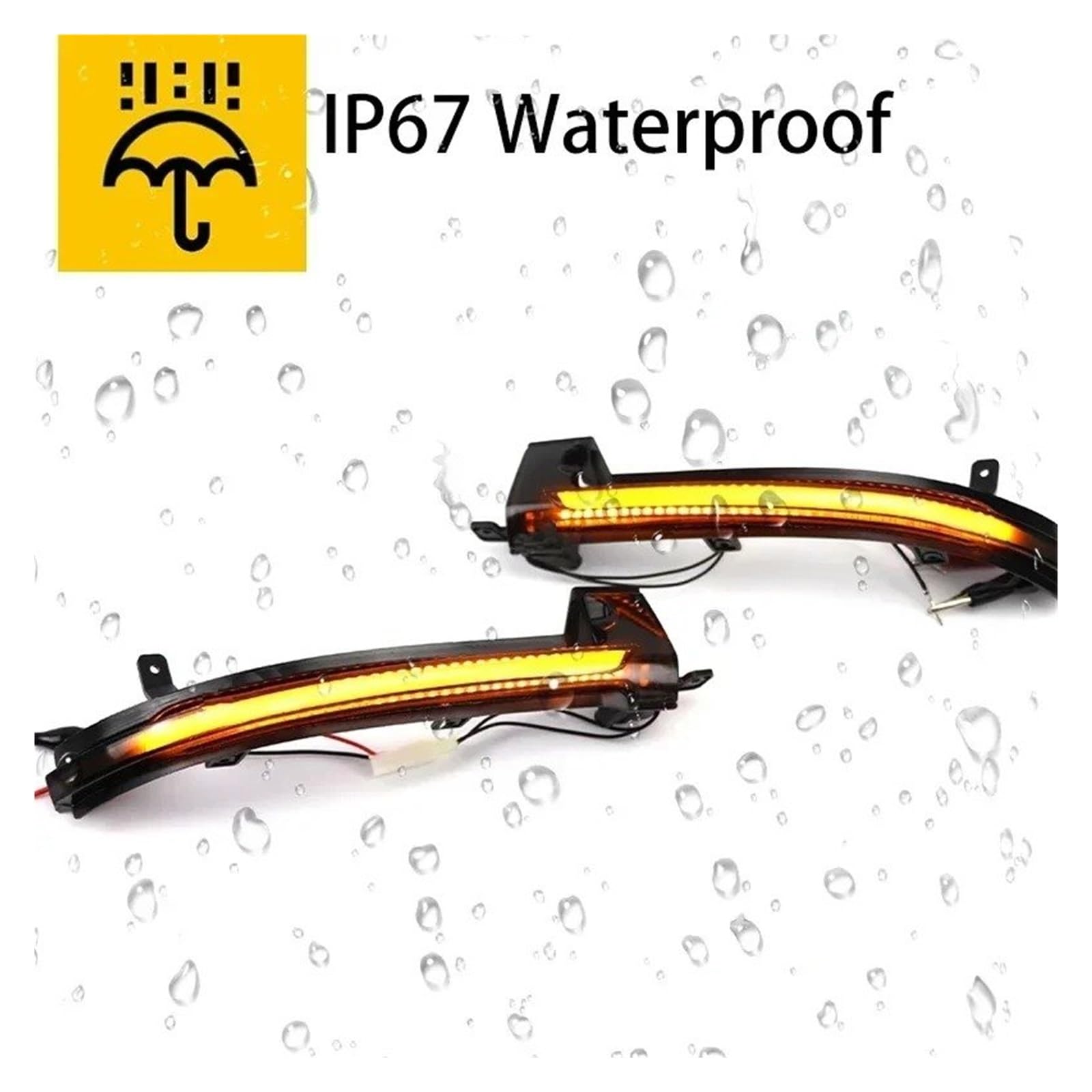 lntermitente Lateral para VW para Touareg II 7P 2010-2014 2015 2016 2017 2018 2 Uds. Lámpara Indicadora Luz Intermitente LED Espejo Lateral Coche Luz Señal Giro Dinámica Lámpara Señal Giro