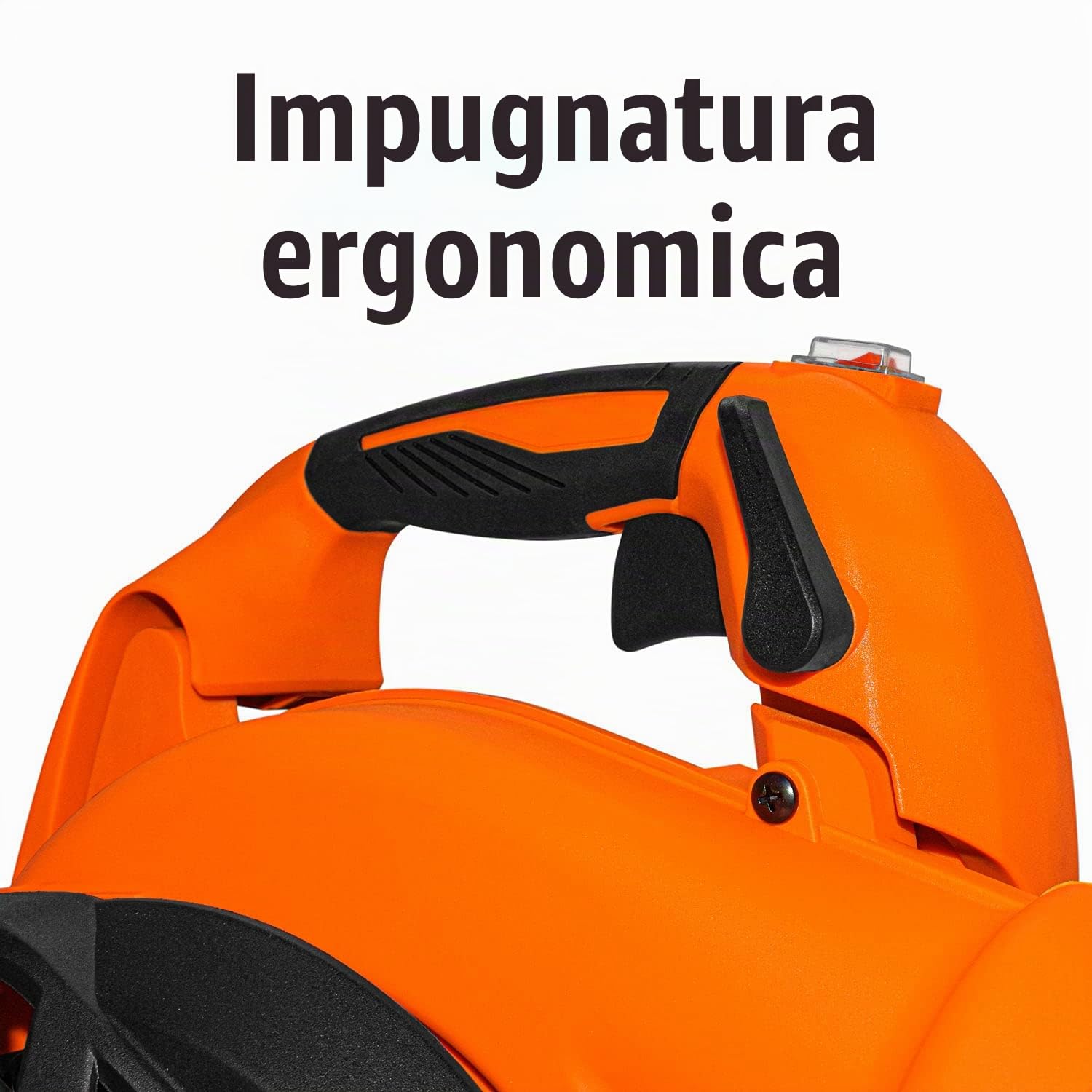 BOUDECH NIUP 26 - Soffiatore aspiratore 26cc trituratore di Foglie. Soffiatore 3in1 con Sacca di Raccolta da 40L. Motore a Scoppio 2 Tempi Euro V 7500 RMP
