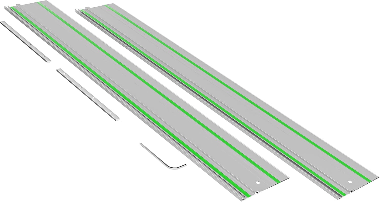 110in Guide Rail FS-1400/2, 110" Track for Festool TS-55/TS-60/TS-75 Track Saws, 110in Guide Rail With Connector, High-Strength Aluminum Alloy