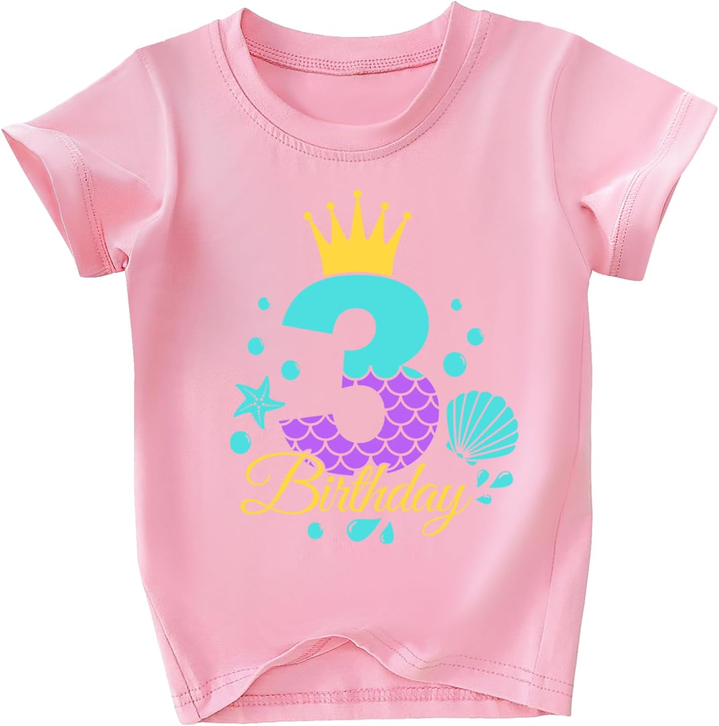 Toddler Girls 3rd Birthday Shirts for Girls 3 Years Old Outfit for Party Tshirt
