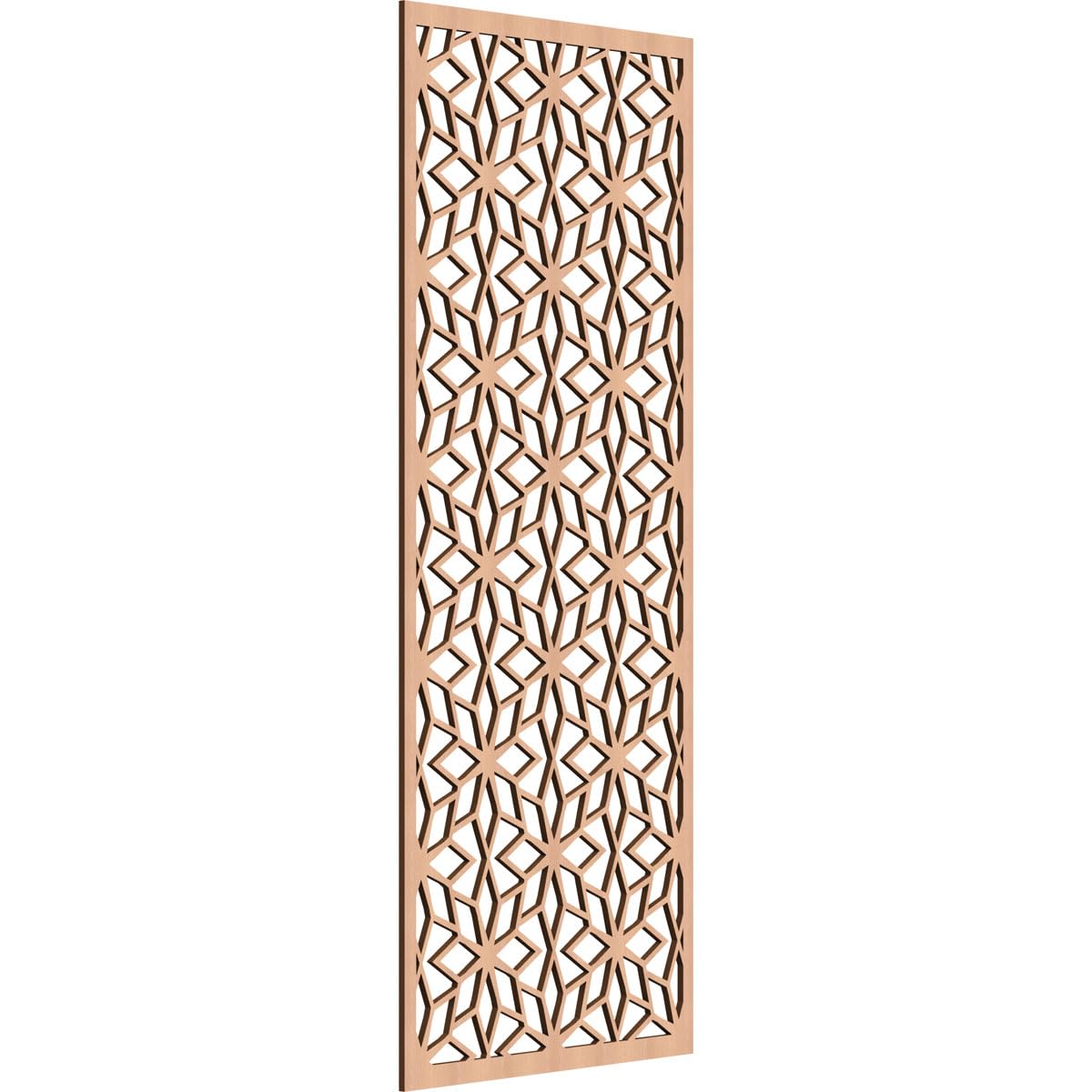 Lake Decorative Pierced Fretwork Wood Wall Panels, 25 3/8"W x 64 3/8"H x 3/8"T, Alder