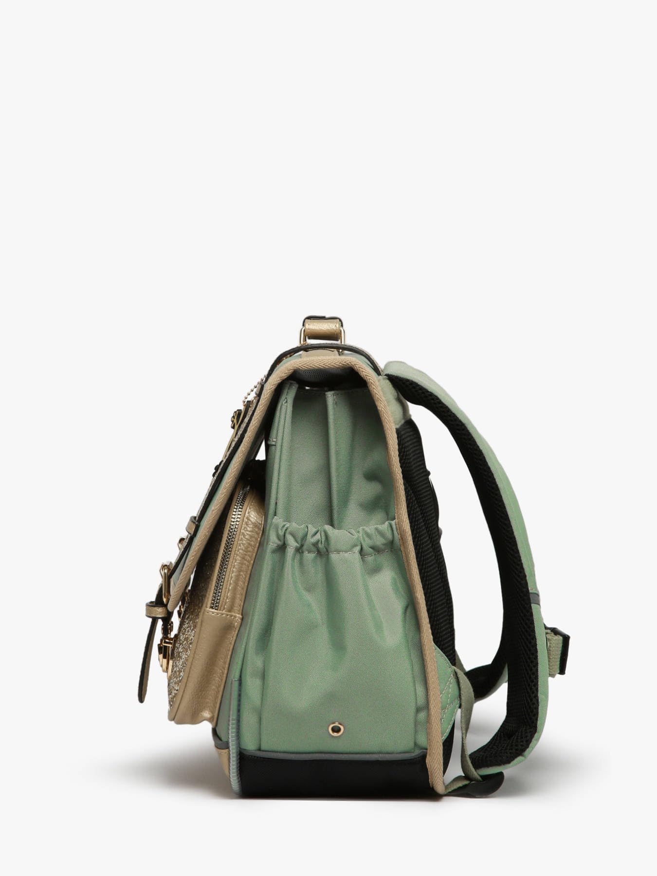Cameleon Cartable scolaire Vert 38cm Vintage Fantasy avec 2 compartiments - Idéal pour l'école primaire et la rentrée scolaire en CP, CE1 et CE2 pour fille et garçon