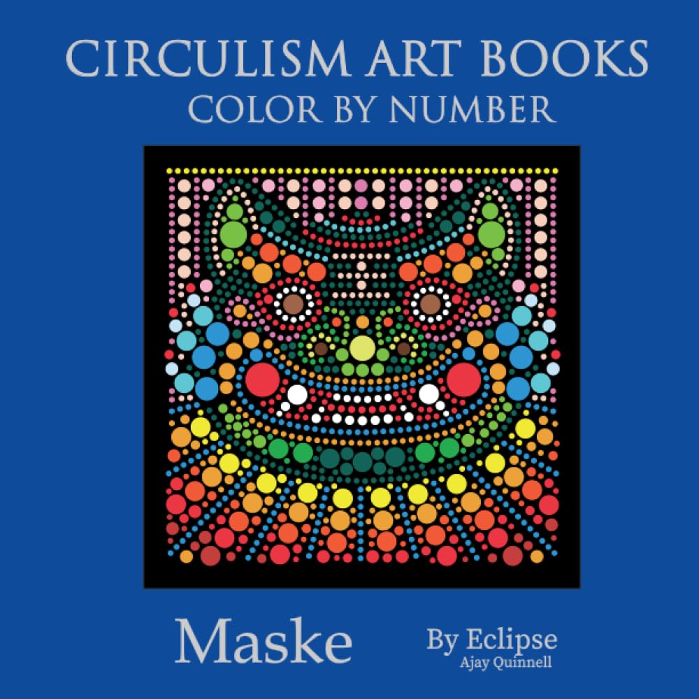 Maske - Color By Number Circulism Book : Standard paper edition
