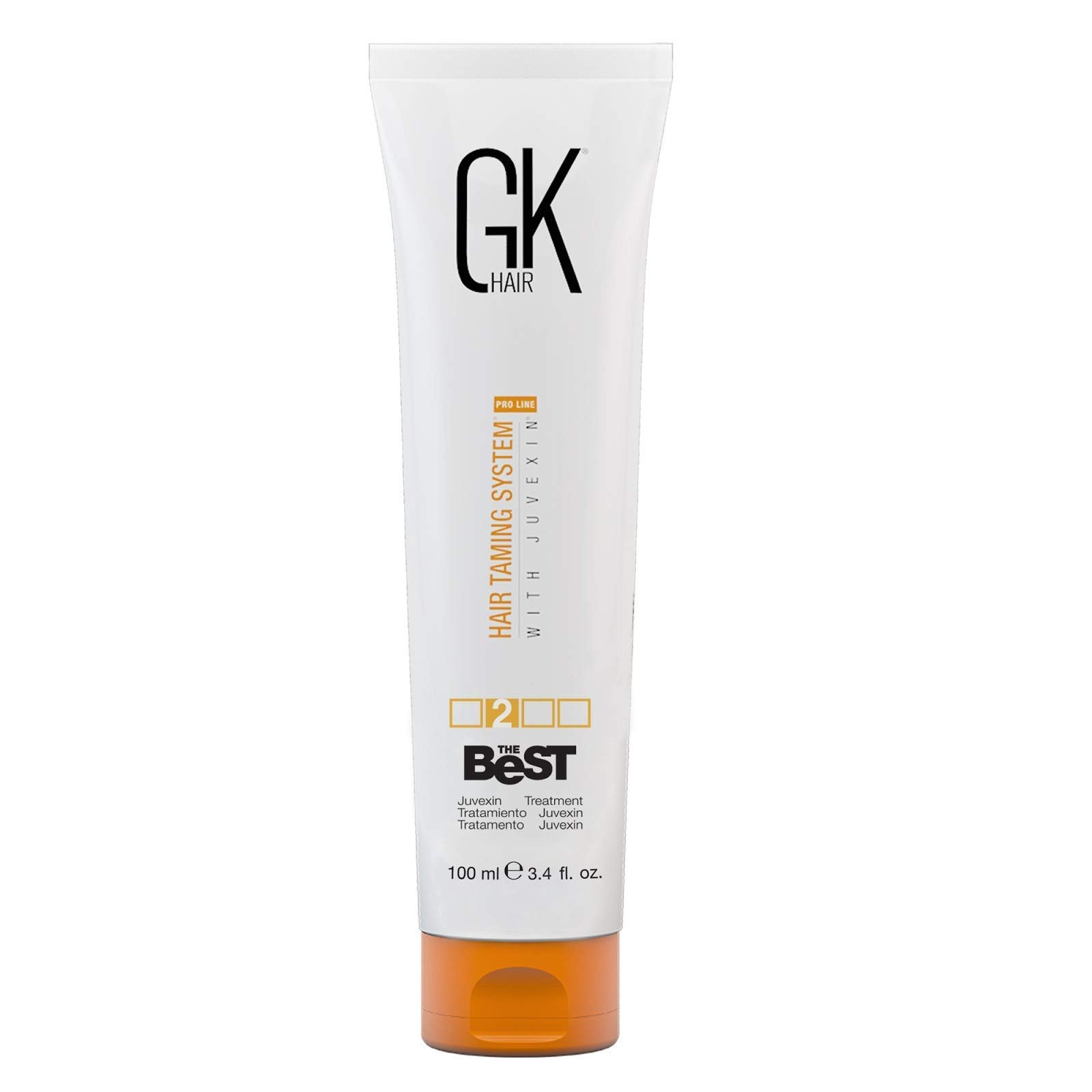 GK HAIR Global Keratin The Best (3.4 Fl Oz/100ml) Glättende Keratin-Haarbehandlung - Professionelle brasilianische Komplexe Blowout-Glättung für seidig glattes und kräuselfreies Haar