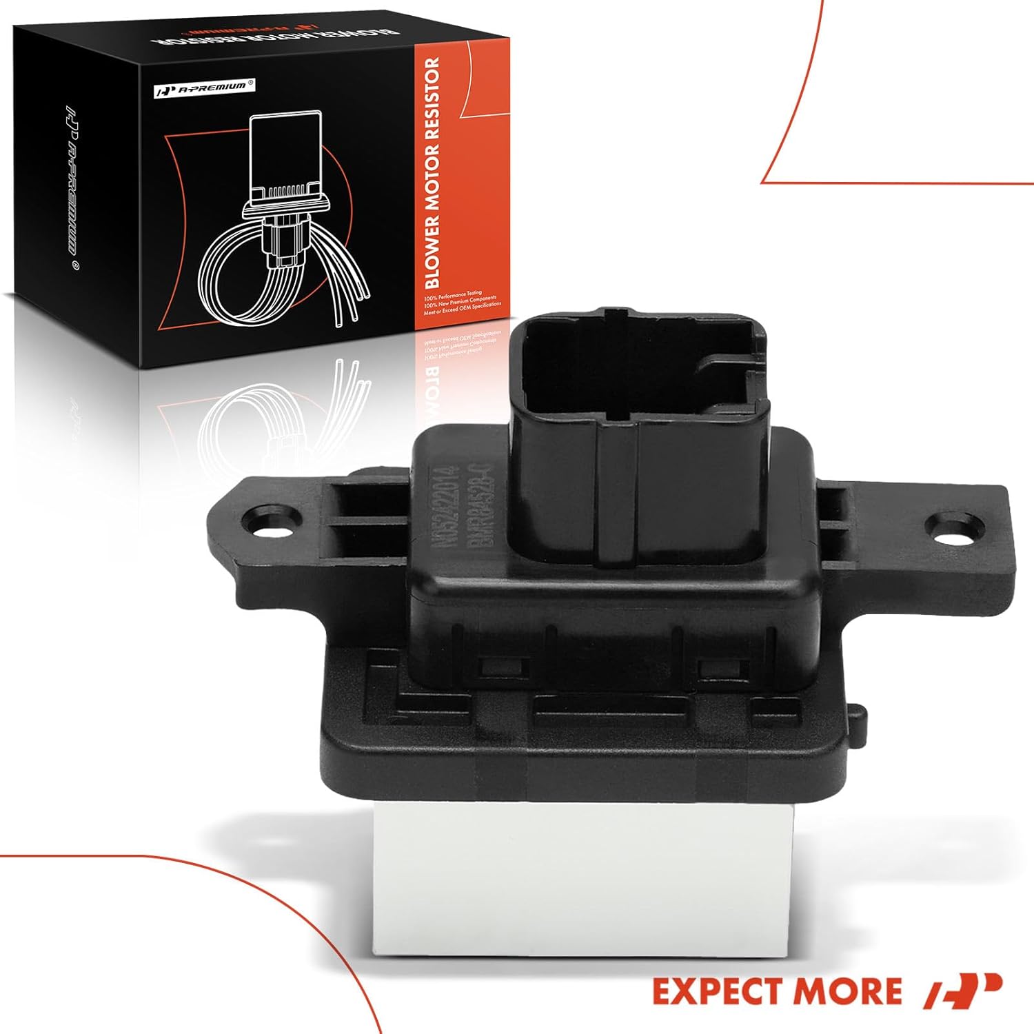 A-Premium Front HVAC Blower Motor Resistor Compatible with Mitsubishi Outlander 2014-2019, Outlander Sport 2014-2019, Eclipse Cross 2018-2019 - Replace# 7802A240
