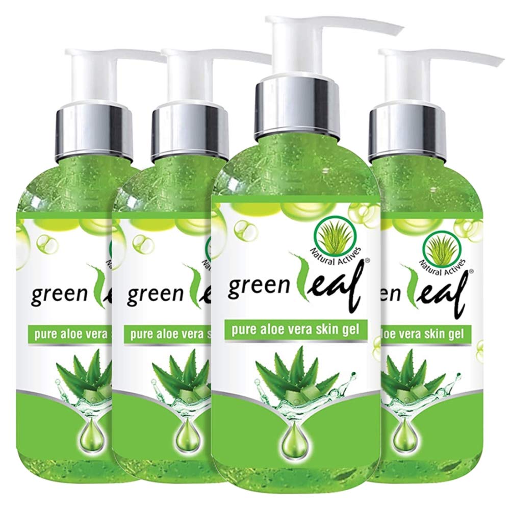 Green Leaf Pure Aloe Vera Skin Gel 190GM Pack of 4