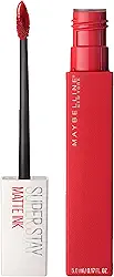 Maybelline SuperStay Matte Ink Batom Líquido Matte Longa Duração 16H com Aplicador Preciso, Não Transfere e Cor Intensa, Acabamento Matte Confortável, Cor 20 Pioneer Vermelho Clássico, 5ml
