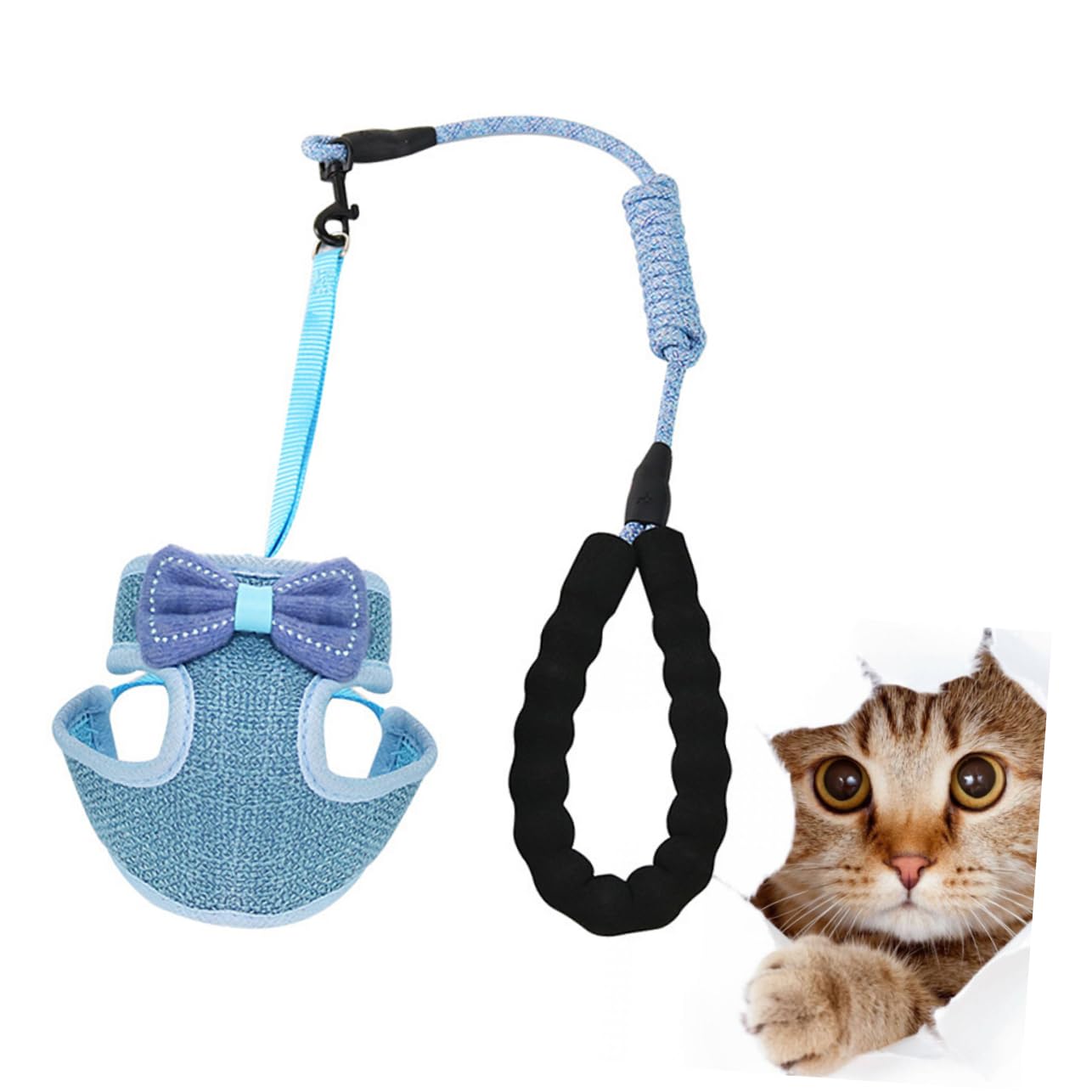 3 Pezzi Di Gilet Alla Moda Con Fiocco Per Gatti Facile Da Indossare E Leggero Per Gatti (2 5 Kg-10 Kg)