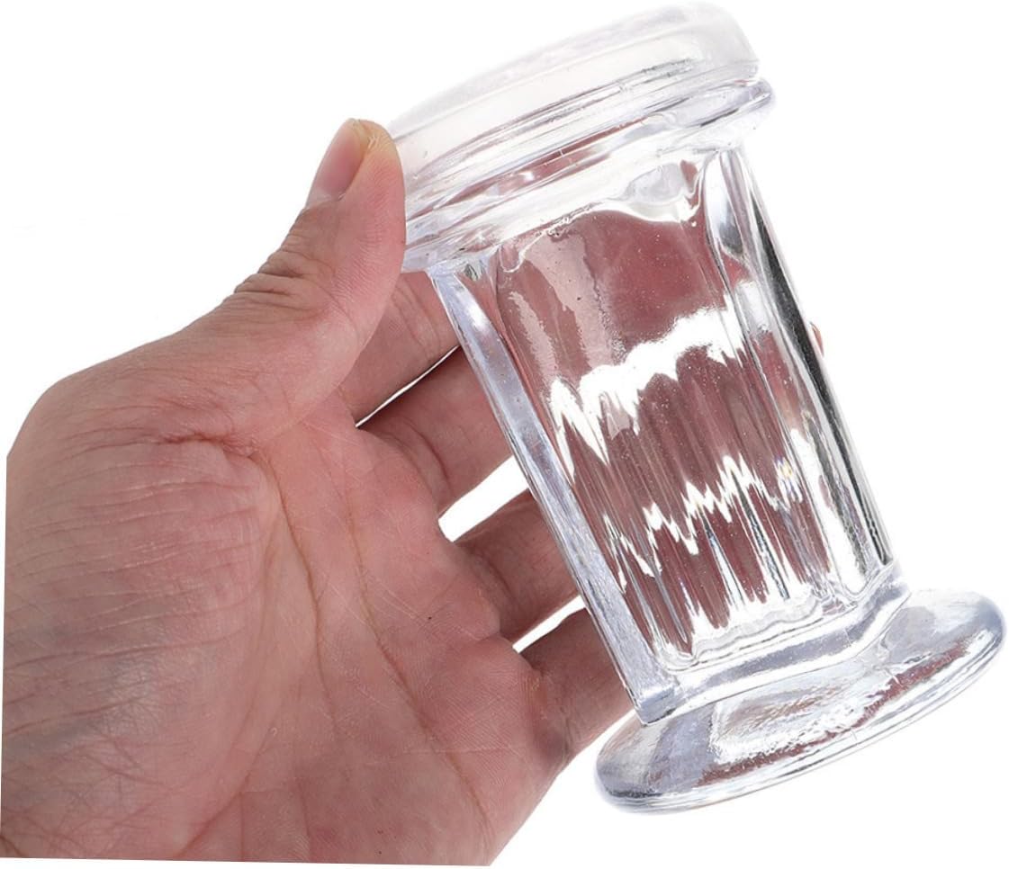 3pcs Apothecary Jars Lids Staining Jar for Medical Labs Histology Research Glass Lid