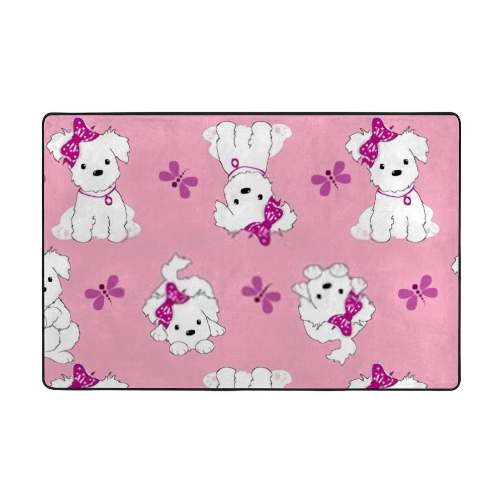 Tapis mignon chiot pour une décoration intérieure de salon chaleureuse
