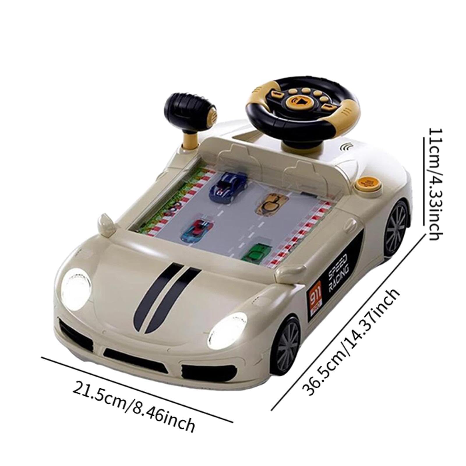 Volante Da Gioco Elettrico per, Età 3+, bianco, Taglia unica