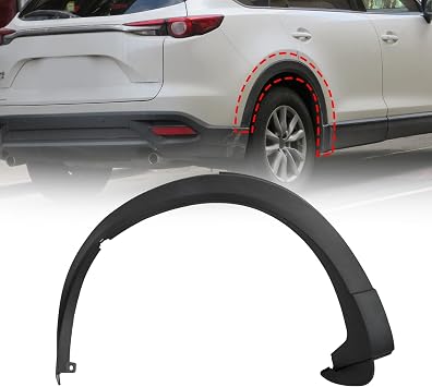 XQSMWF Wheel Arch Fender Molding Trim Wheel Fender Molding Trim Rear Right Side Compatible With Mazda CX-9 2016-2023 2.5L l4#TK48-51-W50F TK4851W50H TK48-51-W50H TK4851W50F