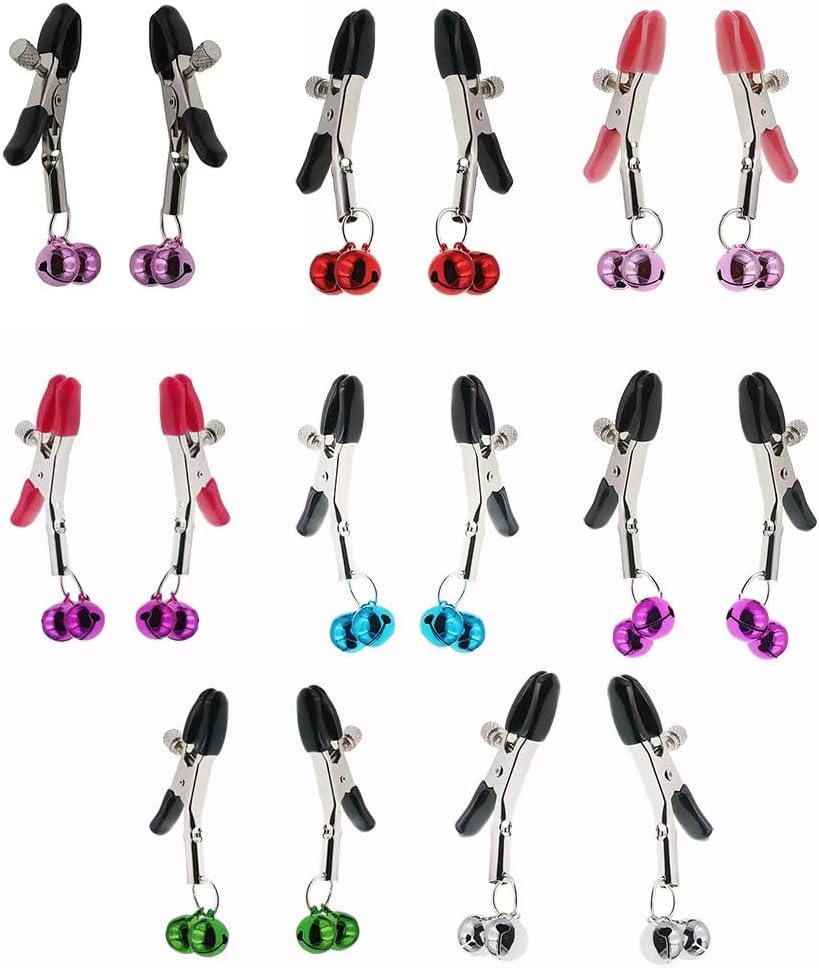 Stainless Steel Body Clamp for Women Body Ring with Bells Body Clamps Clip Adjustable Body Clamps Non-Piercing Body Jewelry
