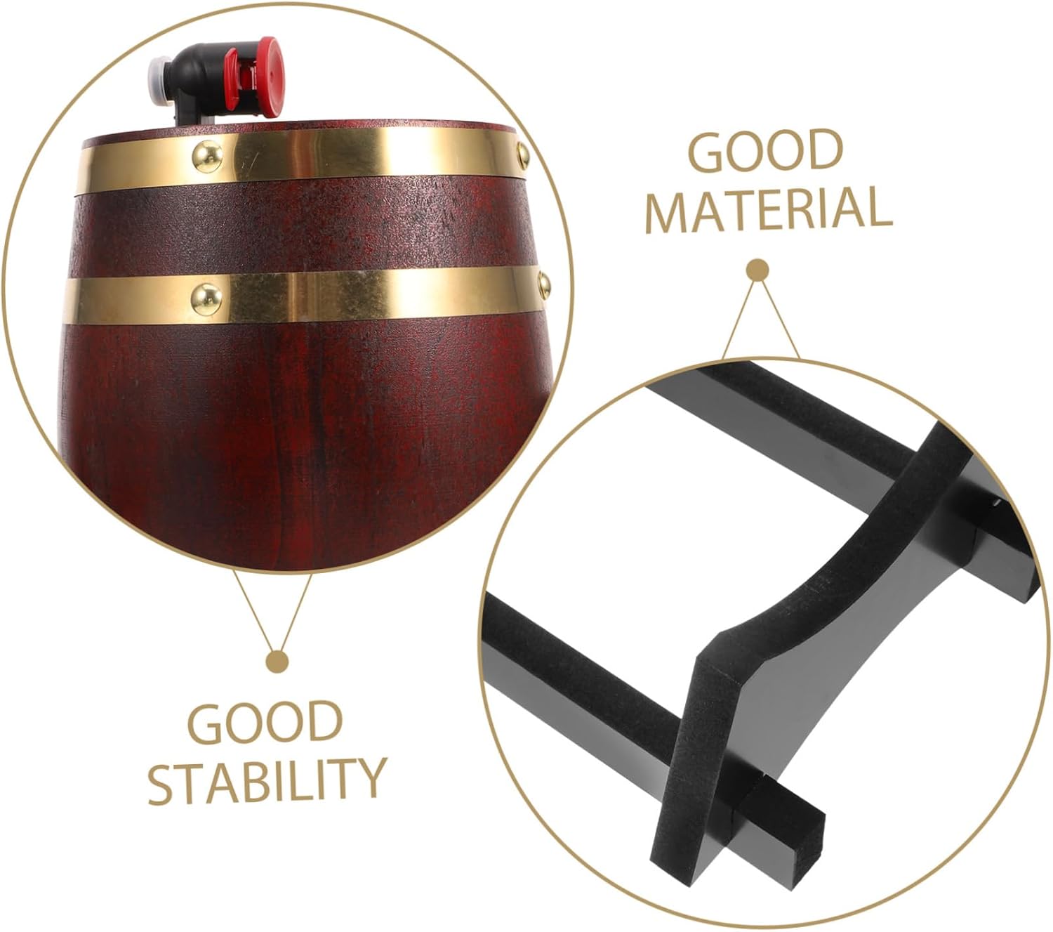 French Style Wooden Wine Barrel Barrels for Wine Beer Dispenser Home Bar