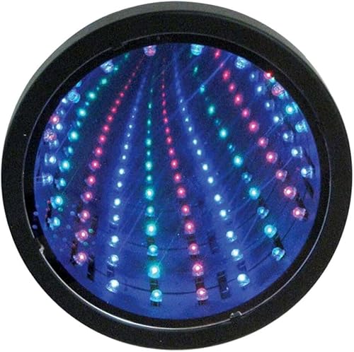 Toyvian Luces de túnel hipnotizantes luces frescas lámparas sensoriales espejo luz ilusión luz lámpara redonda luces sensoriales para habitación