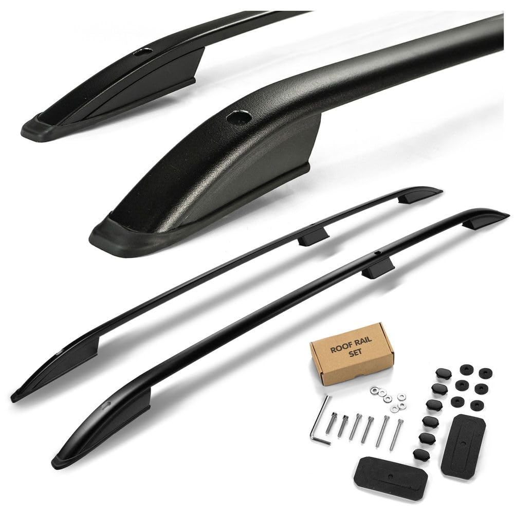 CHROMEMASTER | Barras Portaequipajes, Rieles de Techo Compatible con Dacia Dokker 2012-2021; Se Utilizan para el Montaje de Portaequipajes de Techo, Cajas de Techo o Portabicicletas; Aluminio