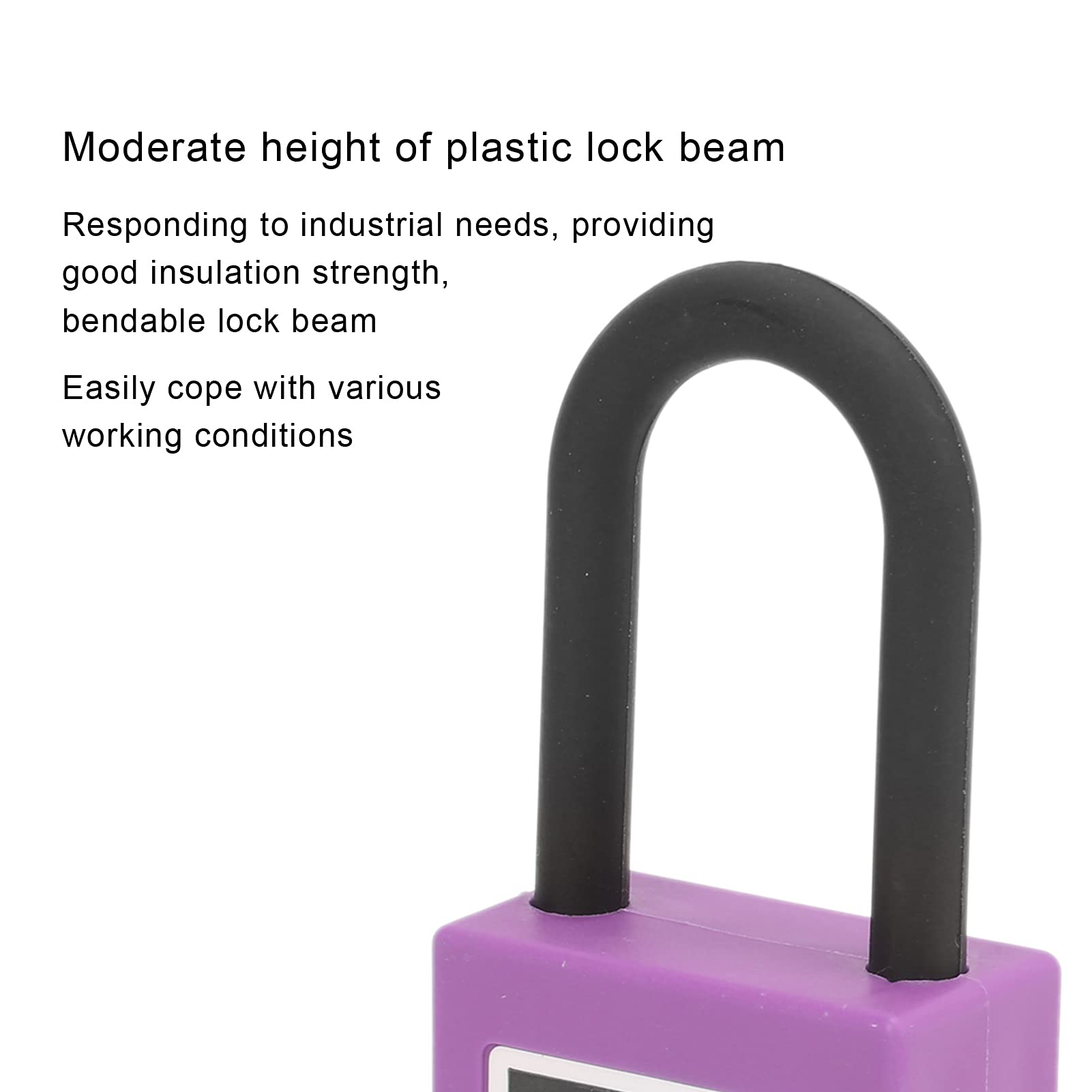 Cocoarm Juego de 10 Candados de Seguridad con Aislamiento de Ingeniería, Bloqueo de Seguridad de 38 Mm/1,5 Pulgadas, para Aplicaciones de Bloqueo en Interiores y Exteriores (PURPLE)