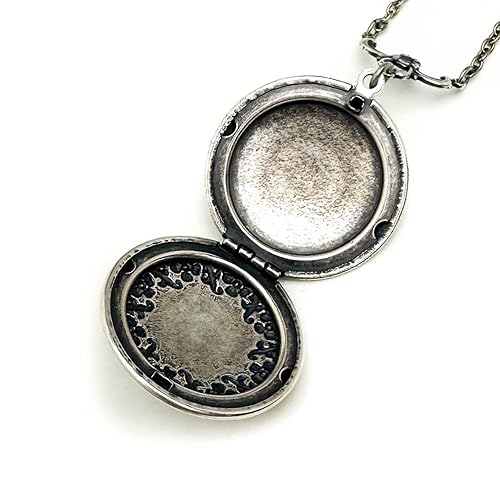 Miniatura 6 de Sunflower and Butterfly Locket Necklace 1.25 inch with choice of chain length