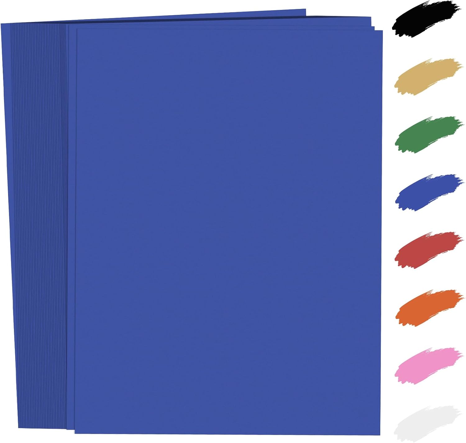 100 Sheets Blue Card Stock 8.5 x 11in,250GSM 92lb Blue Cardstock Card Stock Construction Paper,Heavy Weight Printer Paper for Invitations, Stationery Printing, Scrapbooking,Crafts, DIY Cards