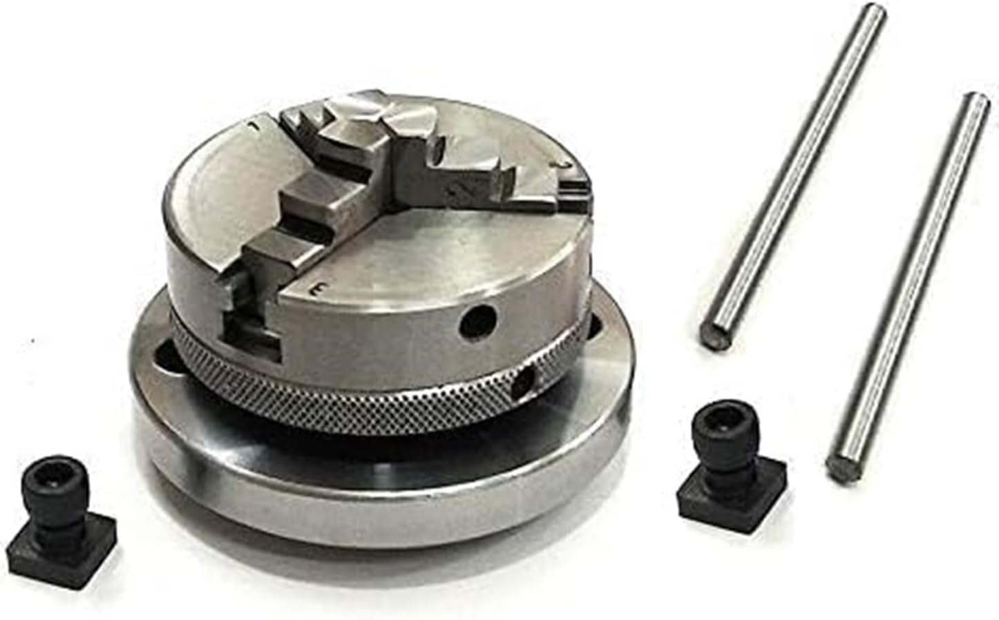 Buyohlic Small Chuck 70 mm 4 jaws dog independent chuck Thread M14 x 1