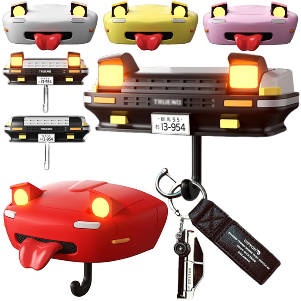 Amazon.co.jp: キーフック 壁掛け ドアキー収納ラック マンガの車 キー