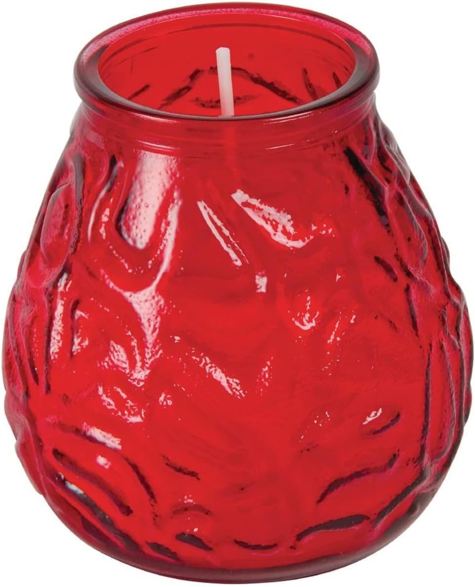 We Can Source It Ltd Boys Red – 1 X Low Glass Jar Candles With 70 Hour Burn Time – Wax Jars For Home, Garden, Restaurant & Commercial Use – Lead-Free Cotton Wick