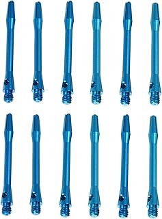 BESPORTBLE 12 Pçs Eixo De Dardo Dardos De Metal Profissionais Grades Médias De Alumínio 2Ba Hastes De Dardo Liga De Alumínio Azul Haste De Dardo Hastes De Eixo De Dardo Eixo De Jogo De Dardo
