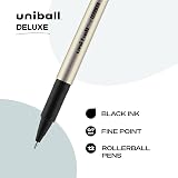 Uni-ball Deluxe Rollerball Pens, Fine Point (0.7mm), Black, 12 Count – view 2
