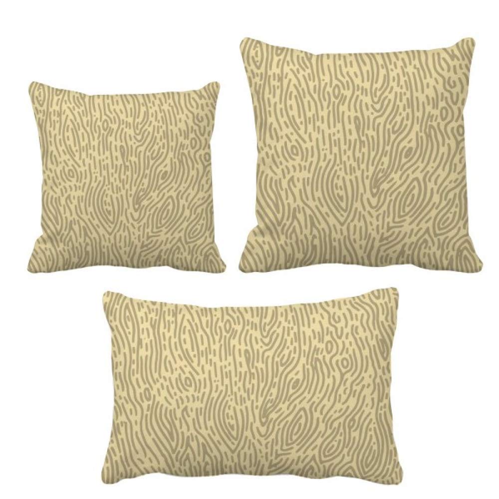 Housse de coussin écorce jaune DIYthinker en tissu pour déco de canapé