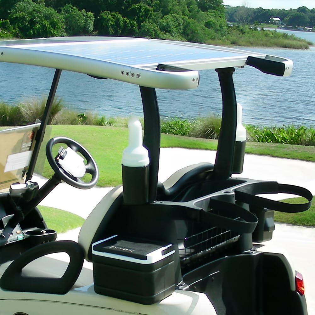 Golf Sand Bottle, Cart Bottle for Club Car Universal Top Divot Filler Seed Container Engineering Plastic Carts Assembly Holder Dispenser Large Capacity Accessory with Grip Handle Loss Area