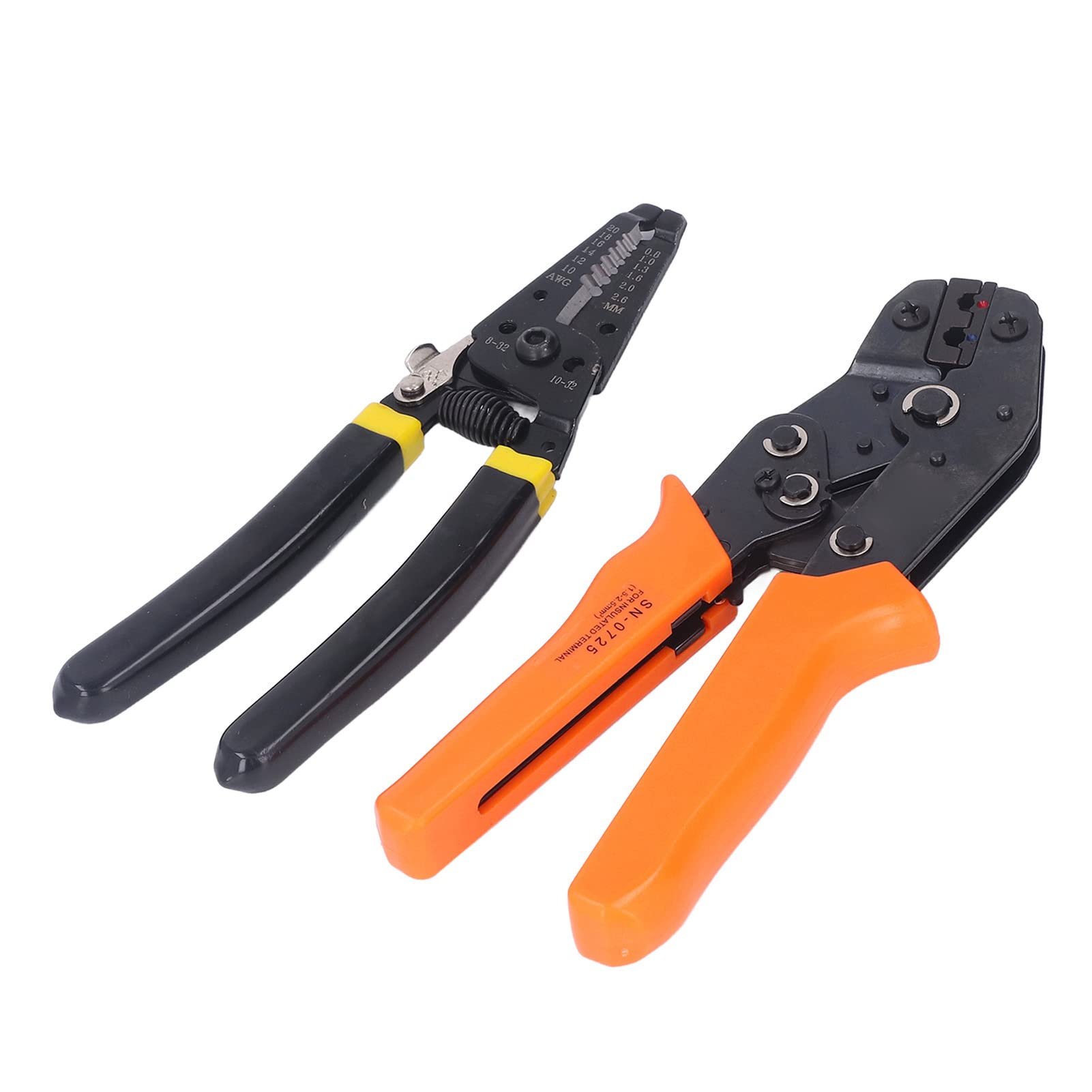 Kit de herramientas para engarzar cables de grado profesional con 4 mordazas intercambiables Alicates engarzadores ajustables automáticos para terminales de cableado eléctr