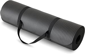 Tapis de yoga épais Amazon Basics avec sangle de transport