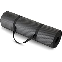 Amazon Basics Extra Thick Exercise Yoga Mat with Carrying Strap