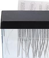 Vista 6 de Trituradora de papel, alimentación automática USB, mini trituradora de papel eléctrica A6, cortadora de papel transversal y tarjeta de crédito
