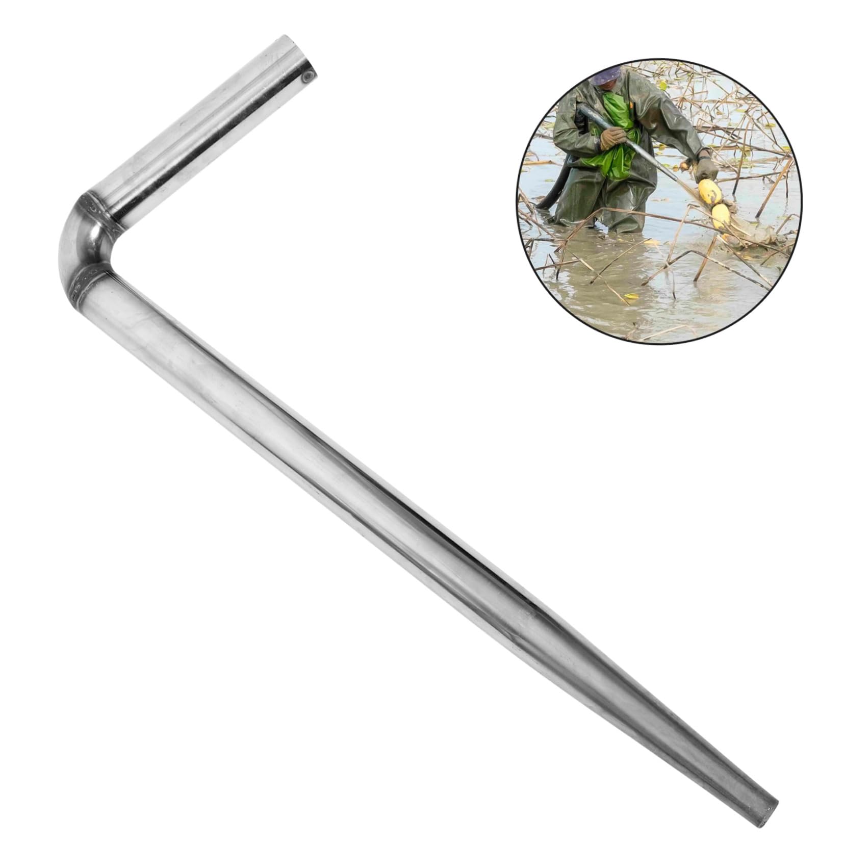 Testa Spruzzatore in Acciaio Inox Argento per Acqua ad Alta Pressione