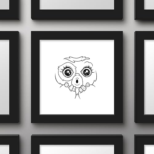 Miniatura 2 de Trends International Gallery Pops Gremlins - Arte de pared con cara de Gizmo, versión enmarcada negra, 12 x 12 pulgadas