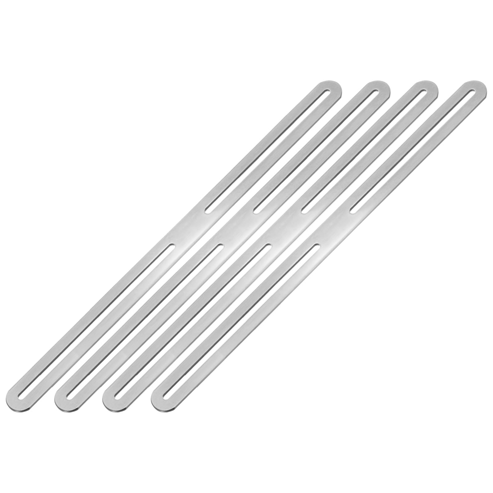 M METERXITY 4-Pack Flat Mending Plate Support 14.17x0.94in, Silver