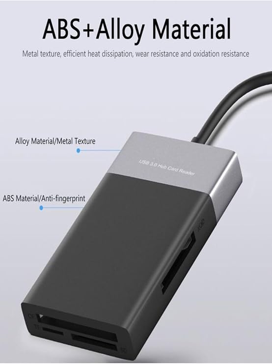 Çoklu XQD Kart Okuyucu 6in1 Fonksiyonlu 3.0 x 2 USB Girişi XQD TF CF SD Card Reader