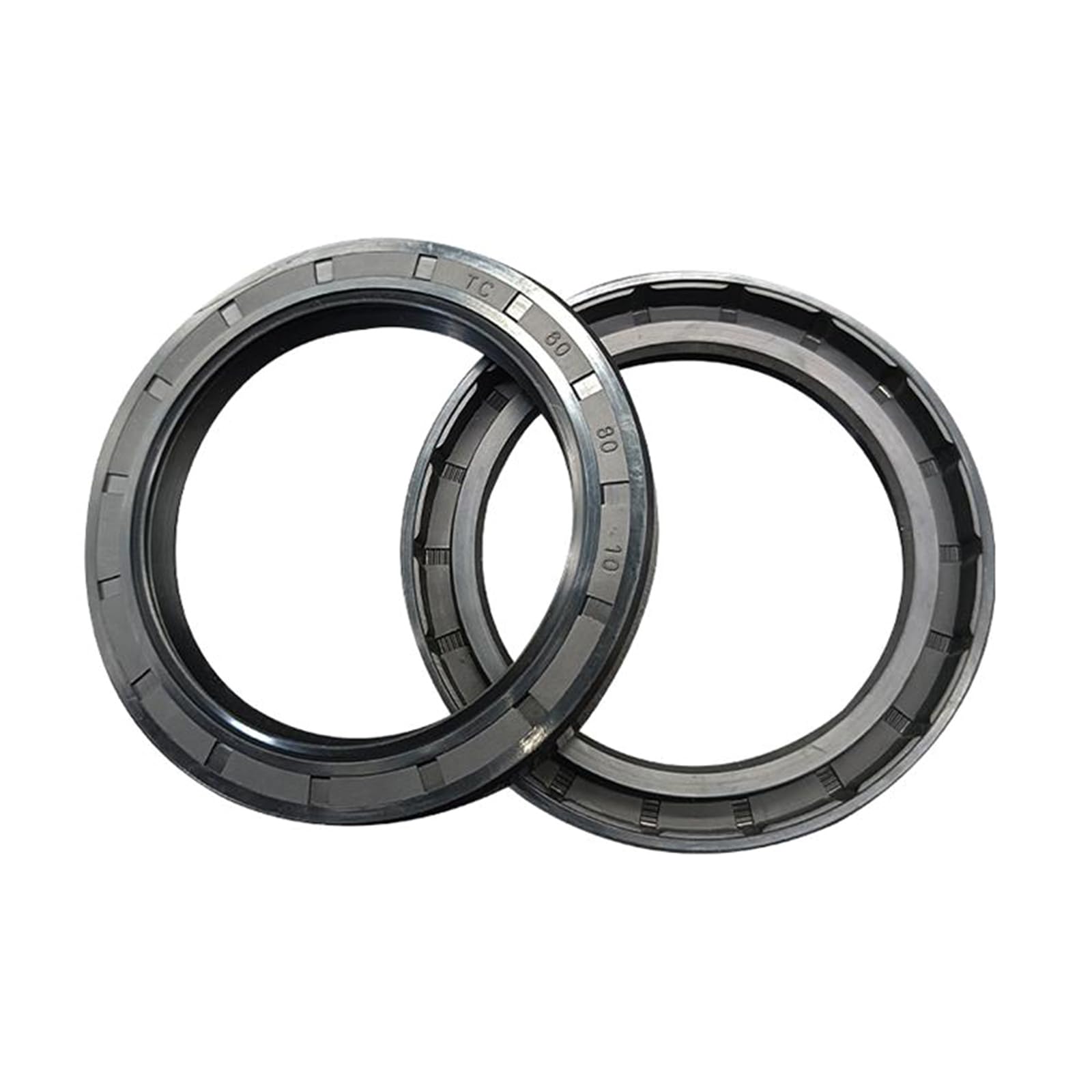 10 Pcs NBR Skeleton Oil Seal, TC Nitrile Rubber Lip Seal, 34 x 47 x 7 mm Black