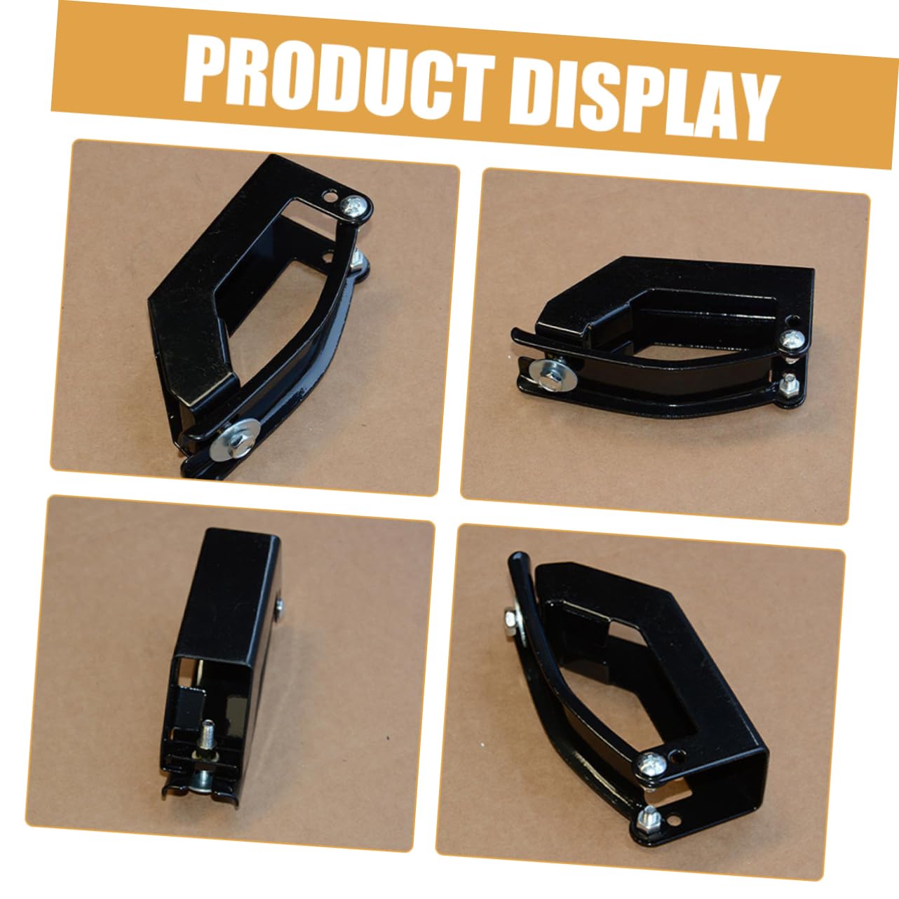 JUMPLAWN 2Pcs Cargo Carrier Clips Clamps for Roof Rack Mounting Easy Installation Holder Clips for Roof Bars Compatible with Various Vehicle Types