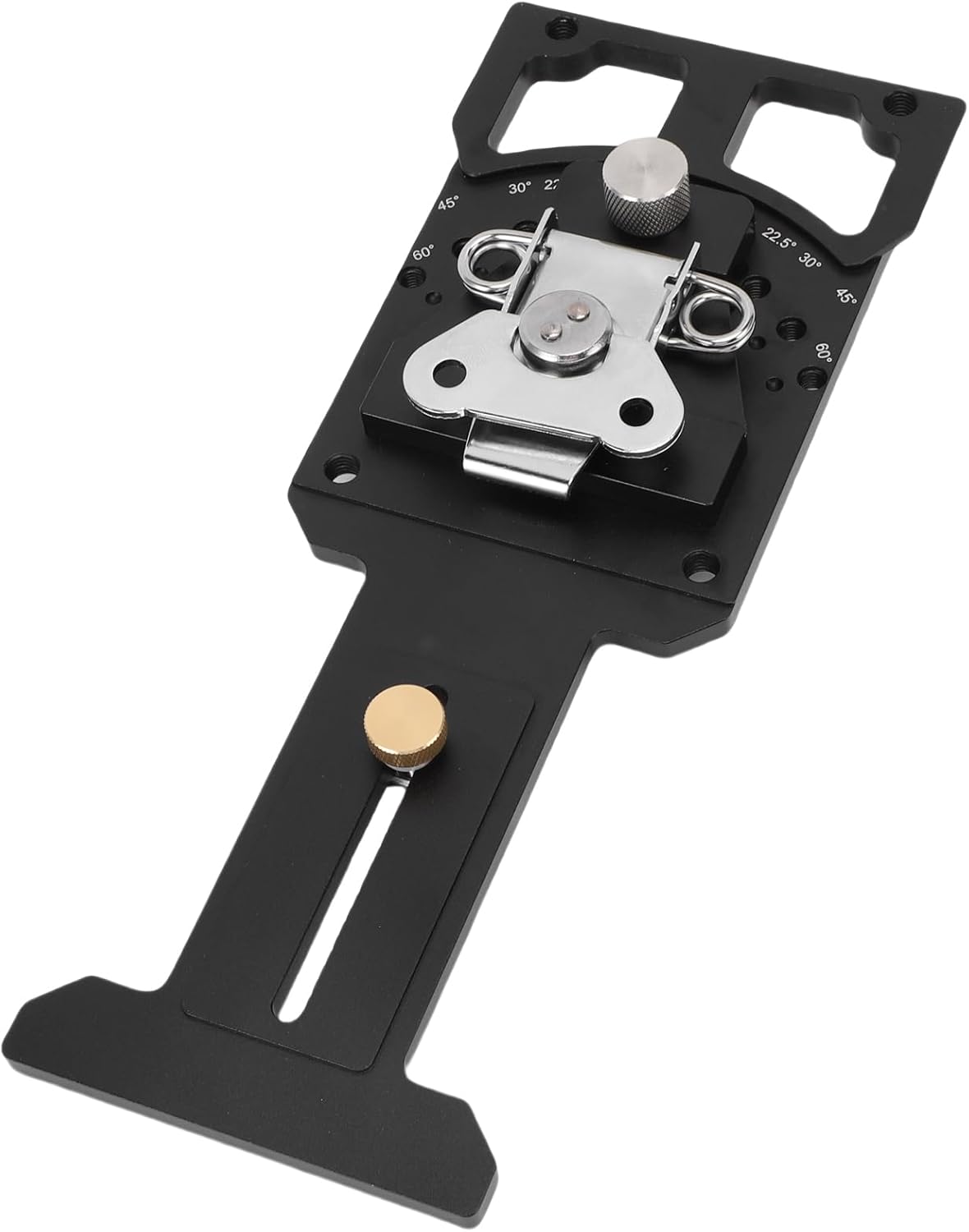 Shkalacar Adjustable Angle Square for Woodworking Precision Track Saw Rail Square Carpenter Measuring Tool with 11 Angle Stops for Triton Wen