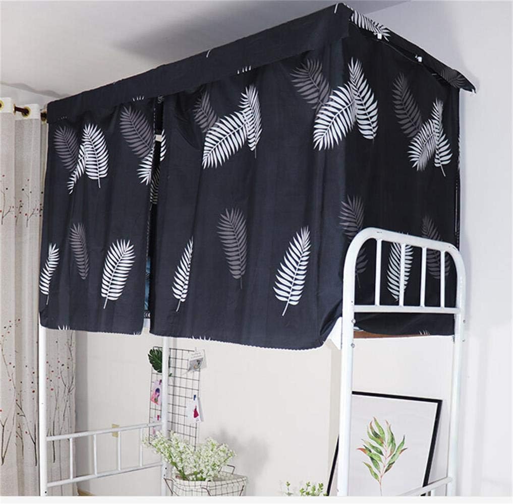 Dustproof Bed Canopy Single Sleeper Bunk Bed Curtains Dormitory Blackout Cloth Mosquito Nets Bed Tent Curtain for Junior Loft Bed College Students Dorm Sleep Privacy Bed Spread Blackout Curtains
