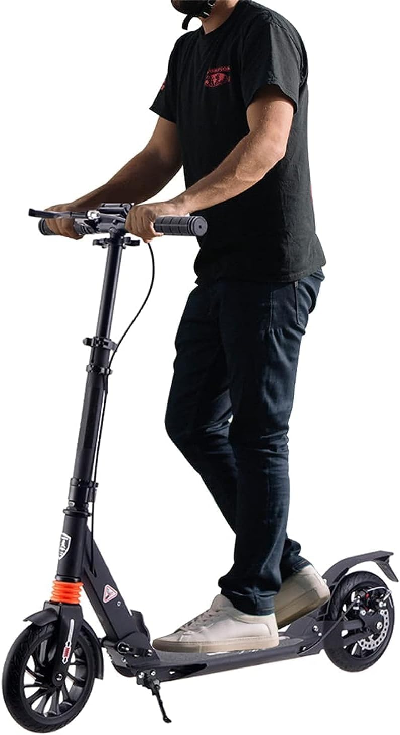 Coolbaby Adult And Children Kick Scooter Unisex With 2 Big Wheels, Black