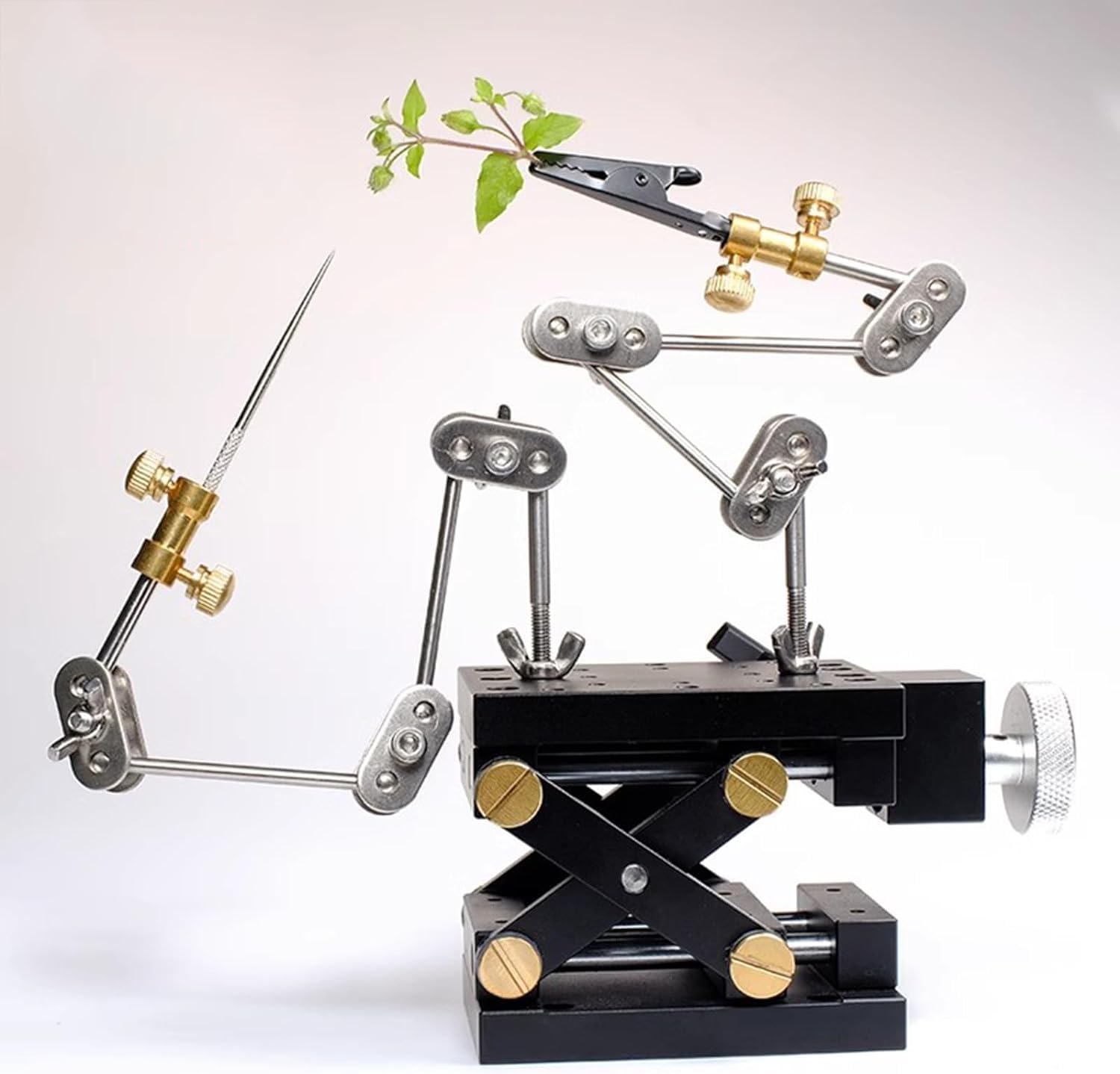 Stop Motion Animation Kit mit doppeltem Edelstahlarm, Armature Rigging System und Hebebasis für kreatives Filmemachen und Modellanimation